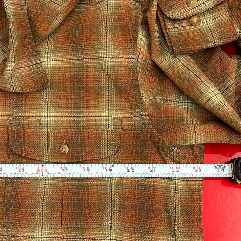 Cabela's Soft Pacific Trail plaid button down, mens medium - Picture 9 of 10
